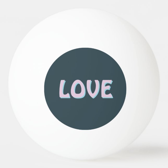 BOLINHA DE PING PONG AMOR PRESENÇA SIMPLES MULHERES NAMORADA AMIGA (Frente)