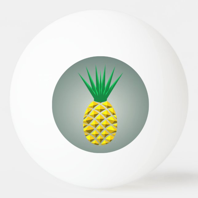 Bolinha De Ping Pong Ananás geométrico (Verso)