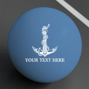 Bolinha De Ping Pong Ancoragem Náutica Vintage Corra Seu Texto Aqui