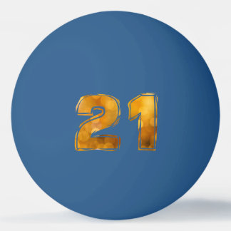 Bolinha De Ping Pong aniversário de 21 anos 21