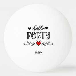 Bolinha De Ping Pong aniversário de 40 anos