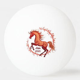 Bolinha De Ping Pong Ano do Cavalo 2026