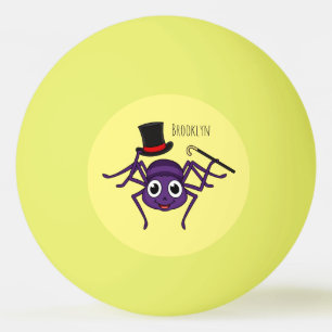 Bolinha De Ping Pong Aranha-branca no desenho do chapéu