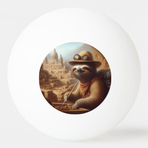 Bolinha De Ping Pong Arqueólogo Sloth