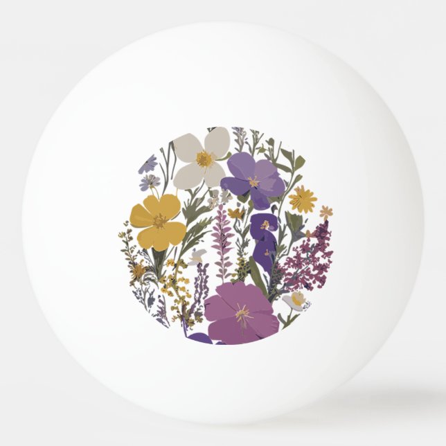 Bolinha De Ping Pong Arte Botânica (Frente)