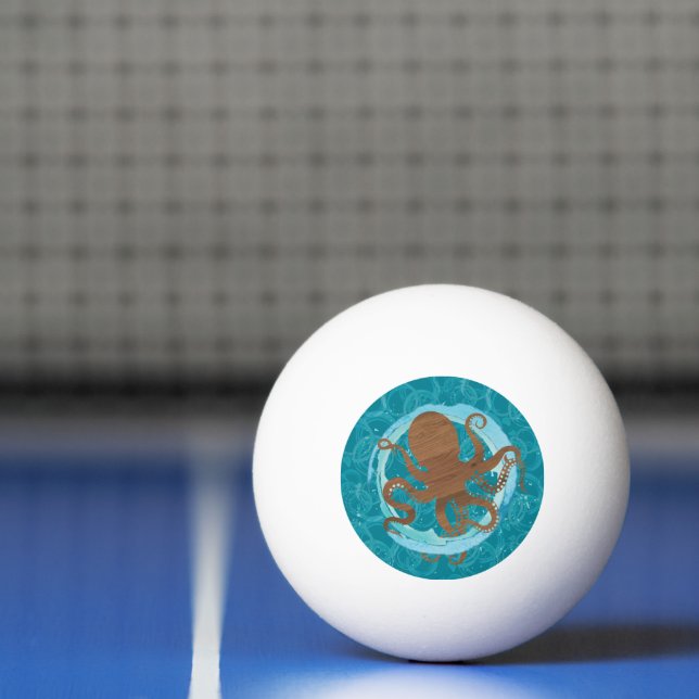 Bolinha De Ping Pong Arte Costeira do Polvo  (Líquido)