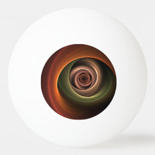 Bolinha De Ping Pong Arte fractal moderno em cores quentes abstratas em