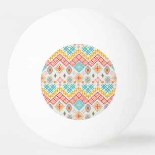 Bolinha De Ping Pong Arte tribal: impressão boho geométrico.