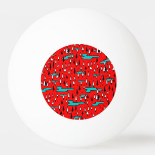 Bolinha De Ping Pong Árvores de mão livre: Padrão de Natal escandinavo.