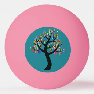 Bolinha De Ping Pong Árvores no rosa