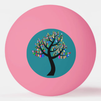 Bolinha De Ping Pong Árvores no rosa