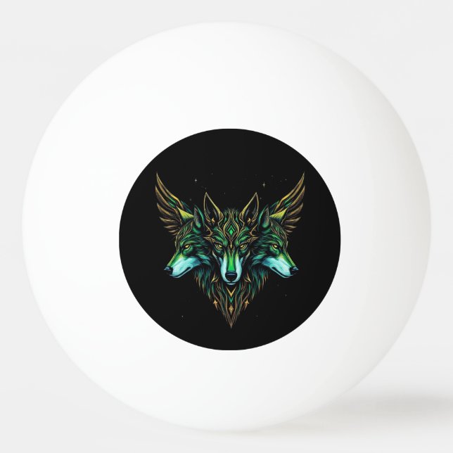 Bolinha De Ping Pong Astral Wolves (Frente)