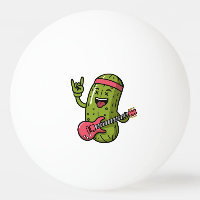 Bolinha De Ping Pong Astro de Rock em Picles (Frente)