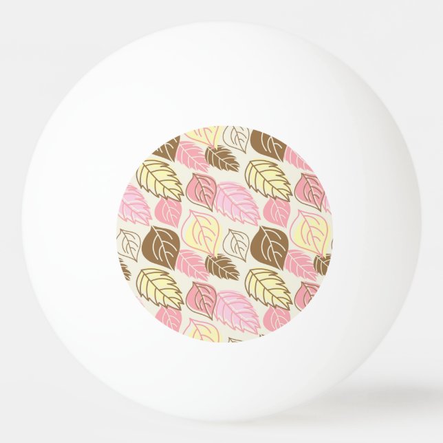 Bolinha De Ping Pong Autumn Splendor: Leaf Seamless Pattern (Frente)