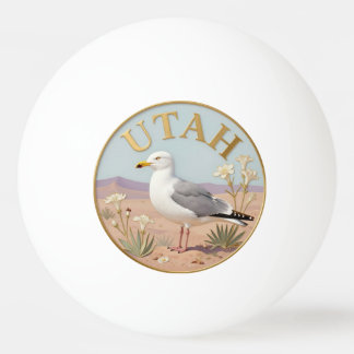 Bolinha De Ping Pong Ave do Estado de Utah Gaivota da Califórnia & Líri