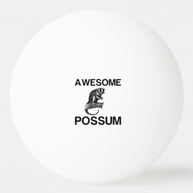 BOLINHA DE PING PONG AWESOME POSSUM (Frente)
