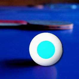Bolinha De Ping Pong Azul Neon Sólido | Clássico