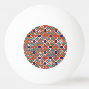 Bolinha De Ping Pong Azulejos geométricos: origem étnica vintage.