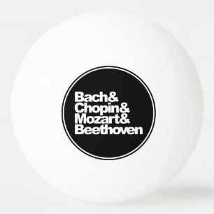Bolinha De Ping Pong Bach, Chopin e Mozart e Beethoven