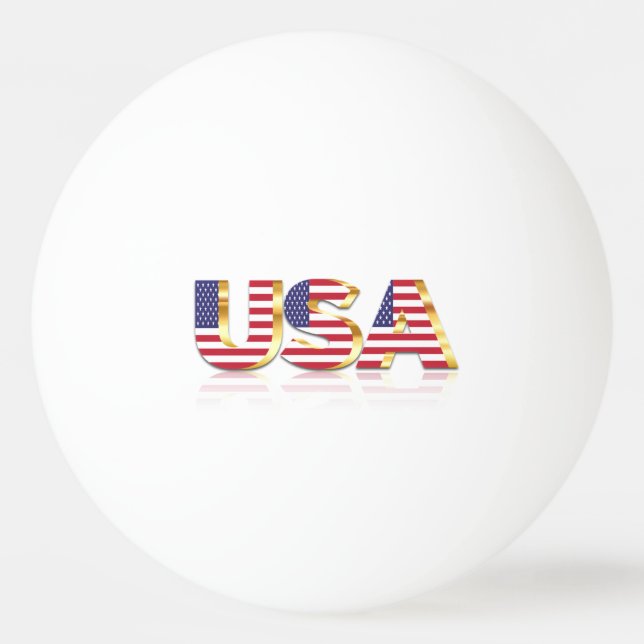Bolinha De Ping Pong Ball Ping Pong - Sinalizador EUA (Frente)