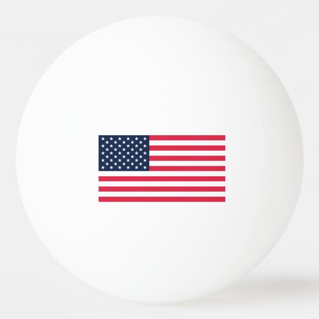 Bolinha De Ping Pong Bandeira Americana de 50 Estrelas: Velhas Estrelas (Frente)