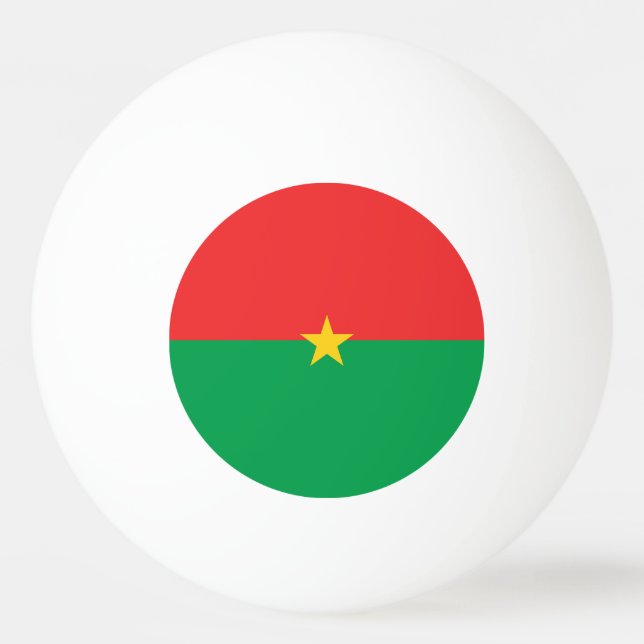 Bolinha De Ping Pong Bandeira Burkina Faso (Frente)
