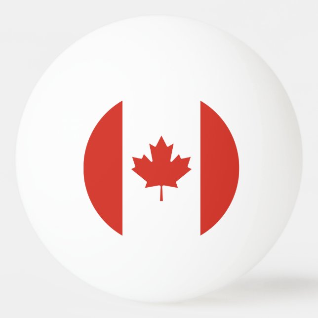 Bolinha De Ping Pong Bandeira Canadense Patriota (Verso)