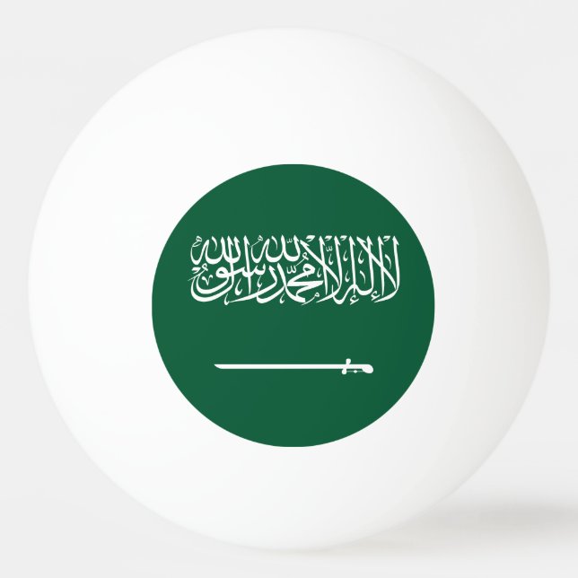 Bolinha De Ping Pong Bandeira da Arábia Saudita (Frente)