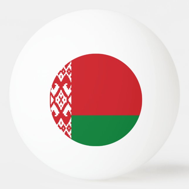 Bolinha De Ping Pong Bandeira da Bielorrússia (Frente)