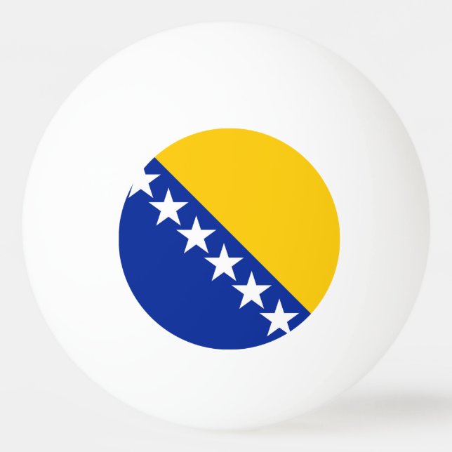 Bolinha De Ping Pong Bandeira da Bósnia e Herzegovina (Frente)