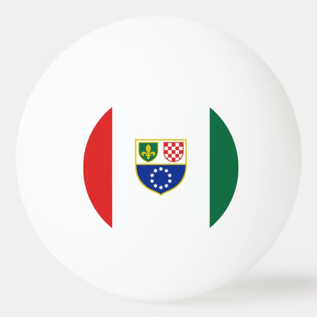Bolinha De Ping Pong Bandeira da Bósnia-Herzegovina (Frente)