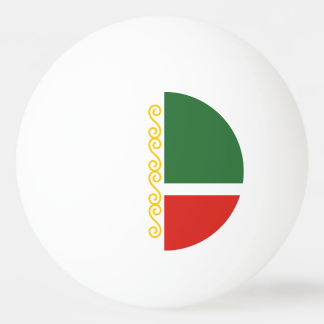 Bolinha De Ping Pong Bandeira da Chechênia (Frente)