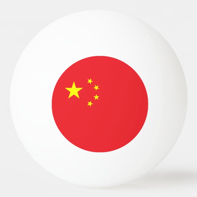 Bolinha De Ping Pong Bandeira da China (Frente)