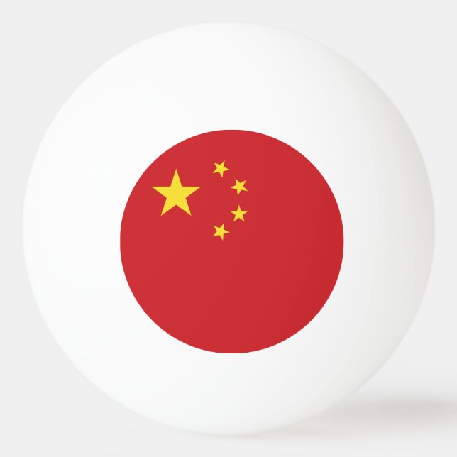 Bolinha De Ping Pong Bandeira da China (Frente)