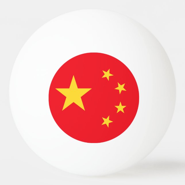 Bolinha De Ping Pong Bandeira da China (Frente)