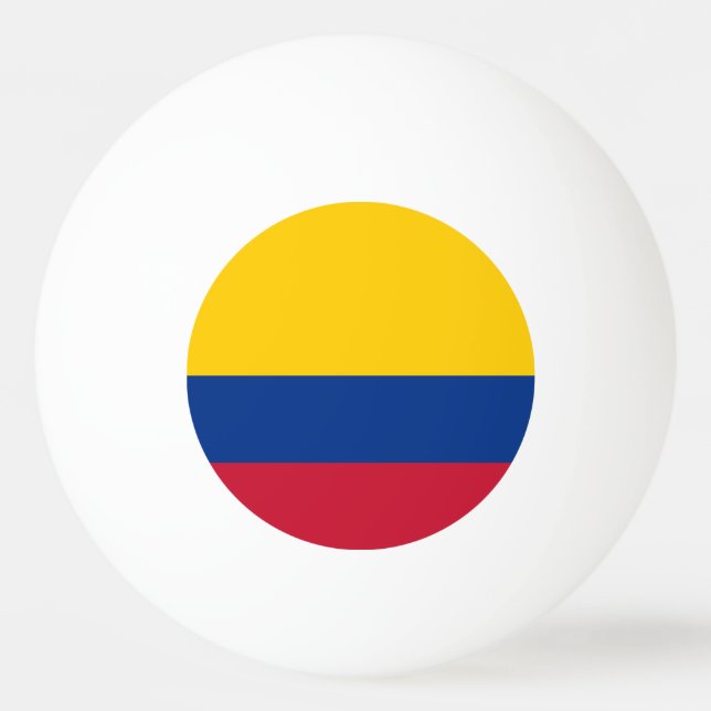 Bolinha De Ping Pong Bandeira da Colômbia (Frente)
