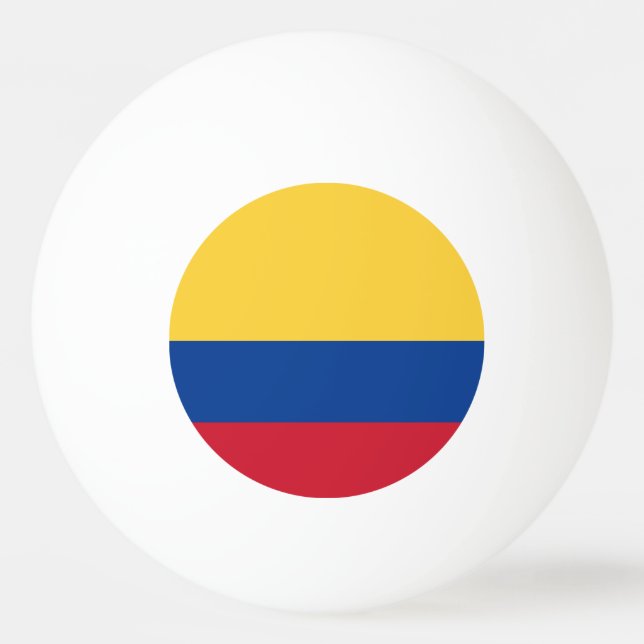 Bolinha De Ping Pong bandeira da Colômbia (Frente)