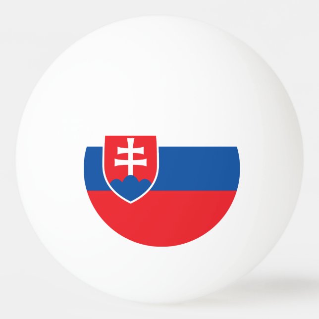 Bolinha De Ping Pong Bandeira da Eslováquia (Frente)