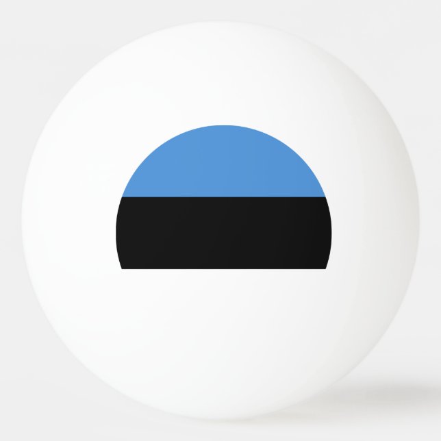 Bolinha De Ping Pong Bandeira da Estônia (Frente)