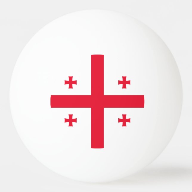 Bolinha De Ping Pong Bandeira da Geórgia (Frente)