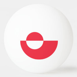 Bolinha De Ping Pong Bandeira da Gronelândia