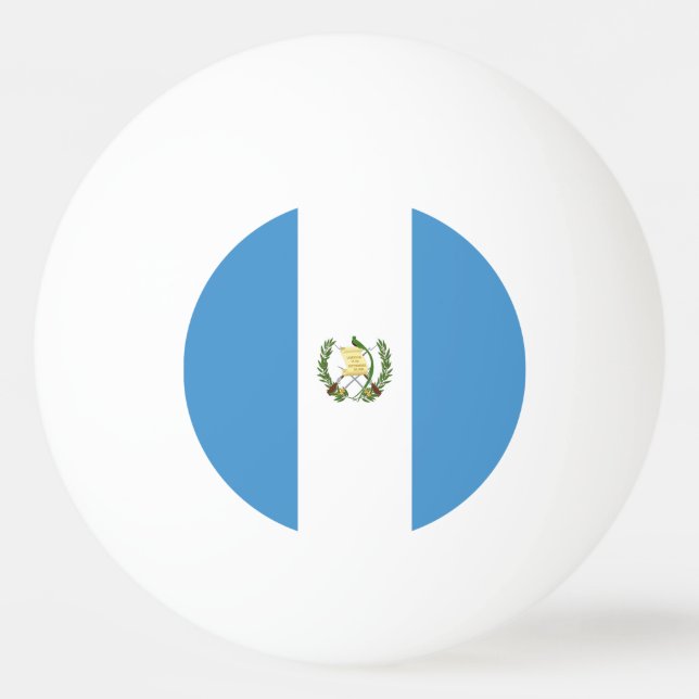 Bolinha De Ping Pong Bandeira da Guatemala (Frente)