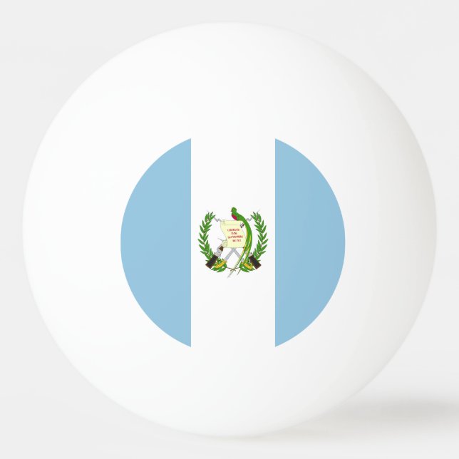 Bolinha De Ping Pong Bandeira da Guatemala (Frente)