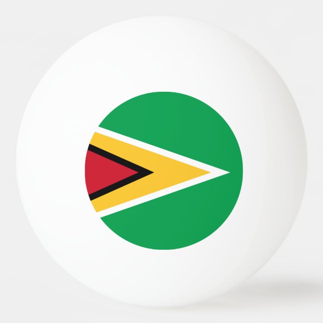 Bolinha De Ping Pong bandeira da Guiana (Frente)