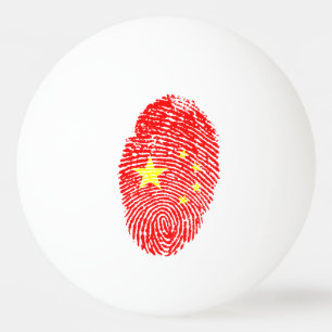 Bolinha De Ping Pong Bandeira da impressão digital do toque do chinês