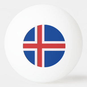 Bolinha De Ping Pong Bandeira da Islândia