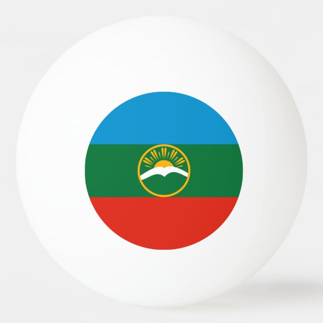 Bolinha De Ping Pong Bandeira da Karachai-Circássia (Frente)