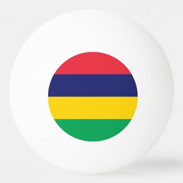 Bolinha De Ping Pong Bandeira da Maurícia (Frente)