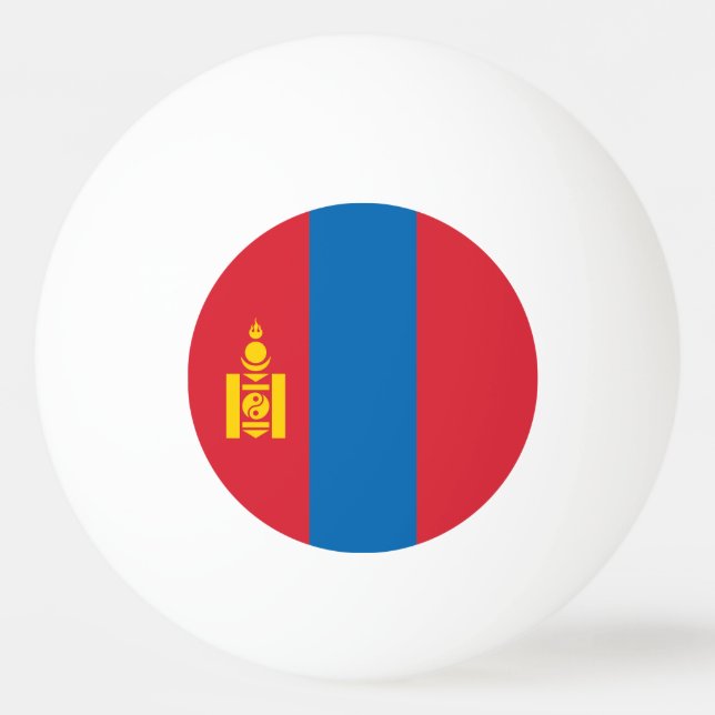 Bolinha De Ping Pong Bandeira da Mongólia (Frente)