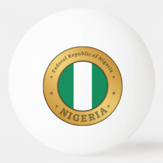 Bolinha De Ping Pong Bandeira da Nigéria